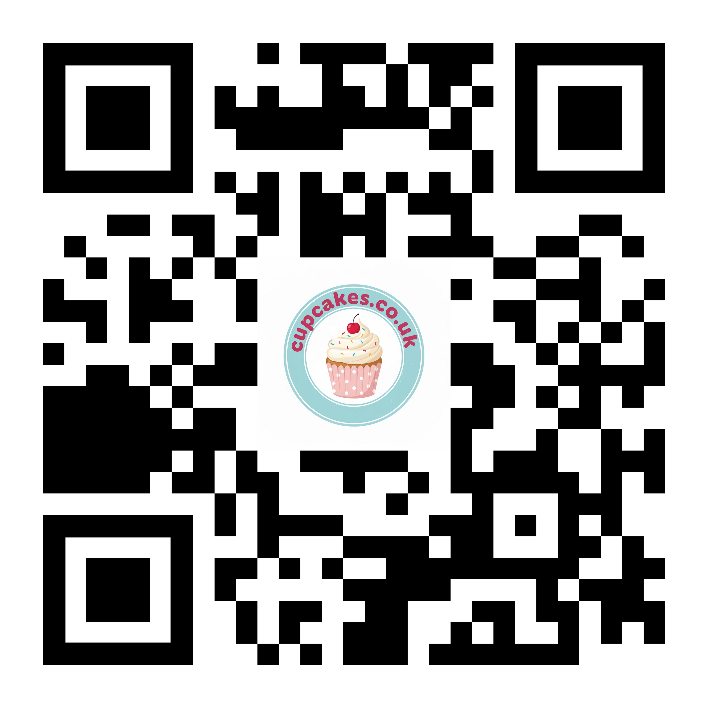 QR code linking to Cupcakes.co.uk